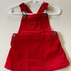 NWT Adorable corduroy overall dress.